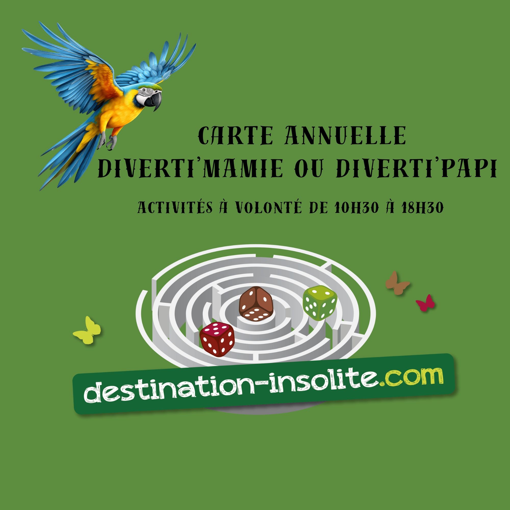 **CARTE ANNUELLE DIVERTI MAMIE ou DIVERTI PAPI 2026