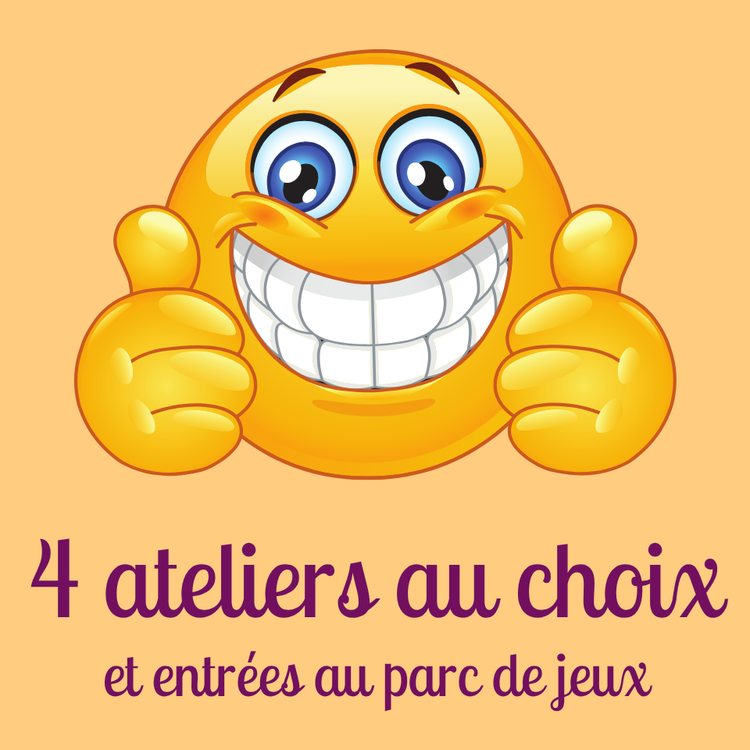 Pack 4 ateliers dans l'été