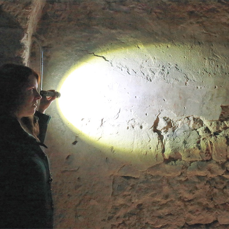 T.réduit Visite à la lampe torche