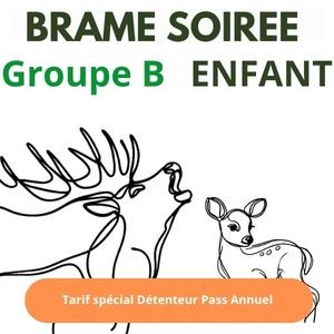 Abo. Brame soirée Groupe B Enfant 8-11 ans (18h00)