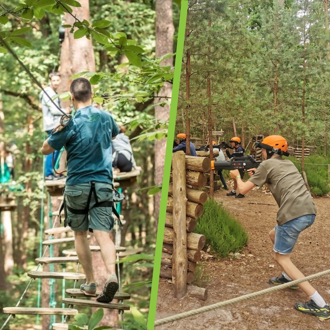 Accrobranche + Laser Game Adulte