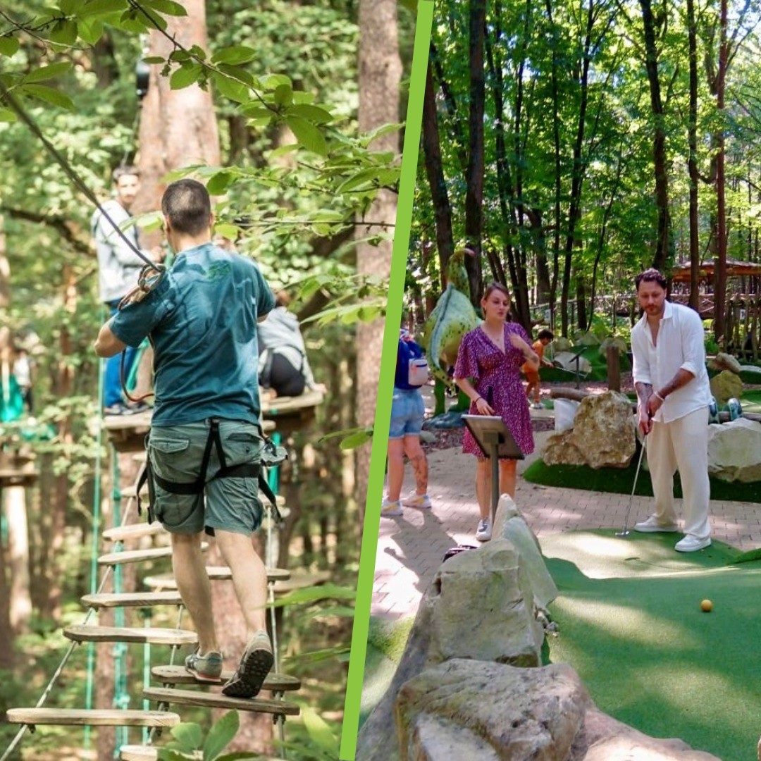 Accrobranche + Jurassic Mini-Golf - 5 à 10 ans