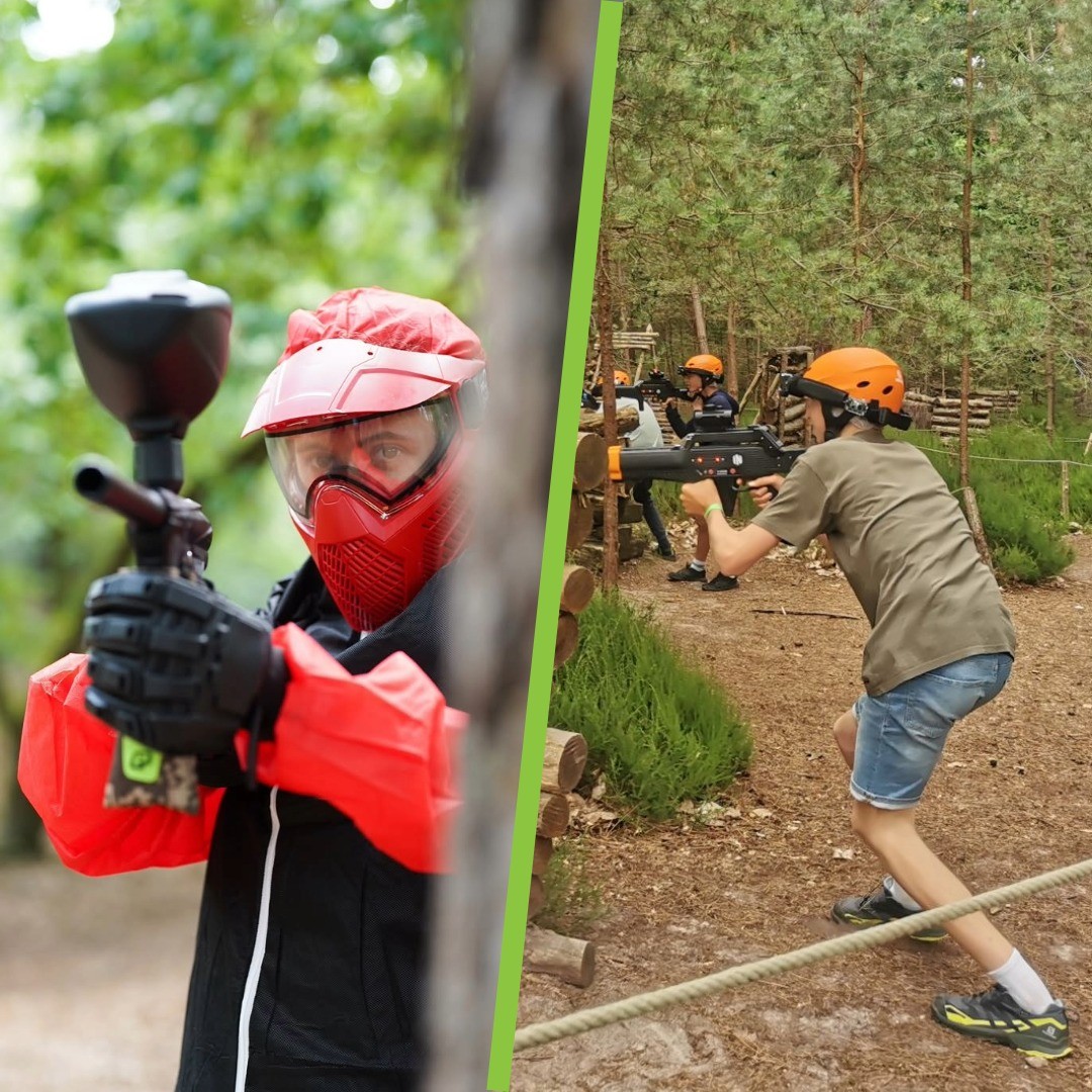 Paintball Cal. 50 + Laser Game - dès 10 ans