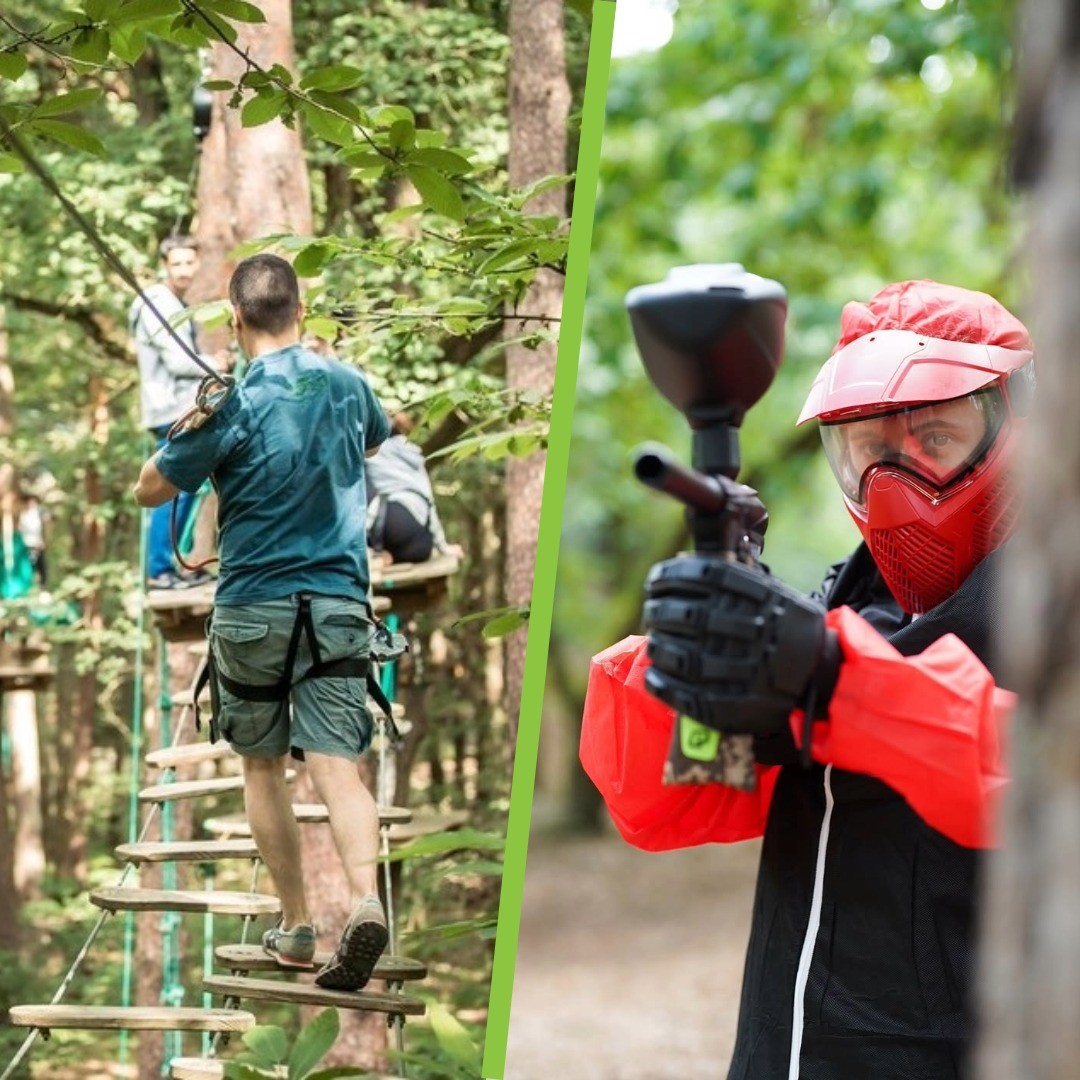 Accrobranche + Paintball Cal. 50 - Adulte