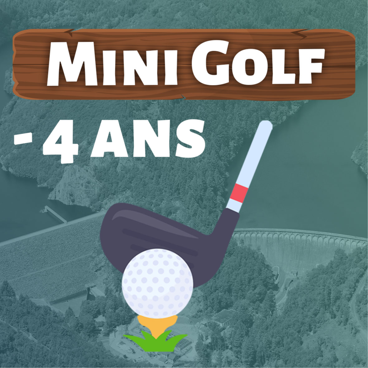 Joueur de Mini-Golf -4 ans