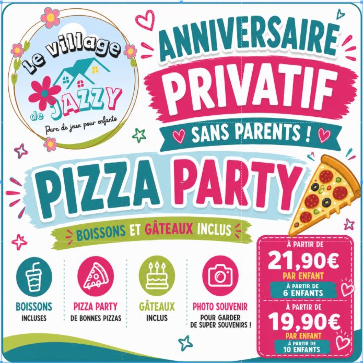 Formule anniversaire Pizza Party !