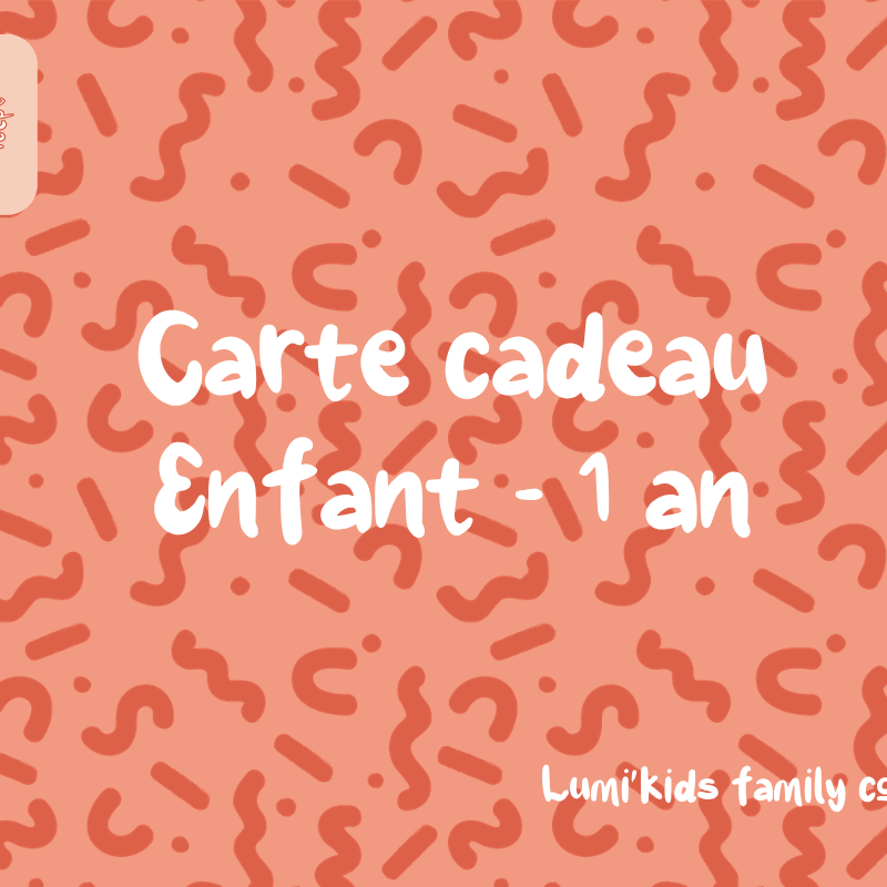 Carte cadeau - Entrée bébé 6-12 mois