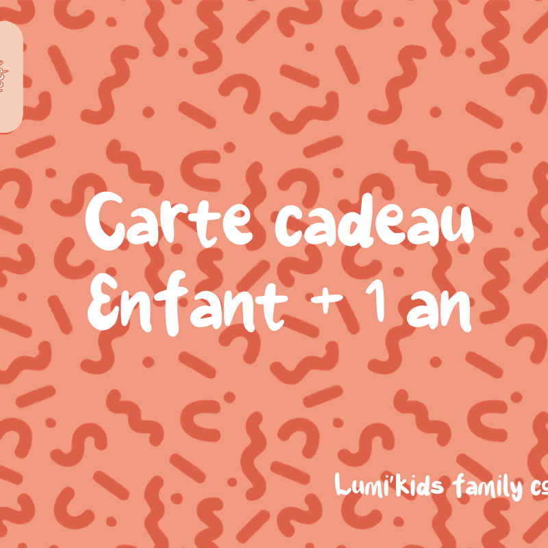 Carte cadeau - Entrée enfant 1-8 ans