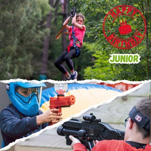 Accrobranche Junior 9/11 ans + Laser Game ou Gelly Ball