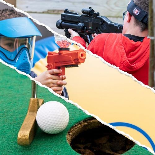 Laser Game + Gelly Ball + Mini-golf