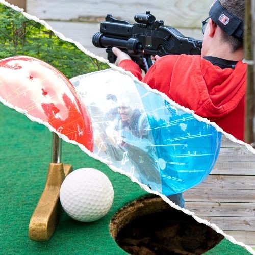 Pack Fun - Bubble foot/Laser game/Mini-golf (à partir de 10 ans)