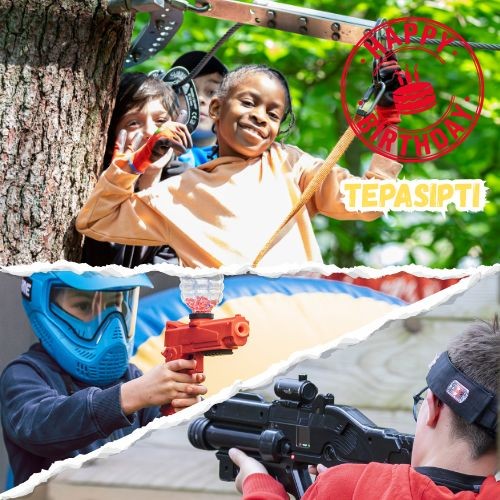 Accrobranche Tépasipti 6/8 ans + Laser Game ou Gelly Ball