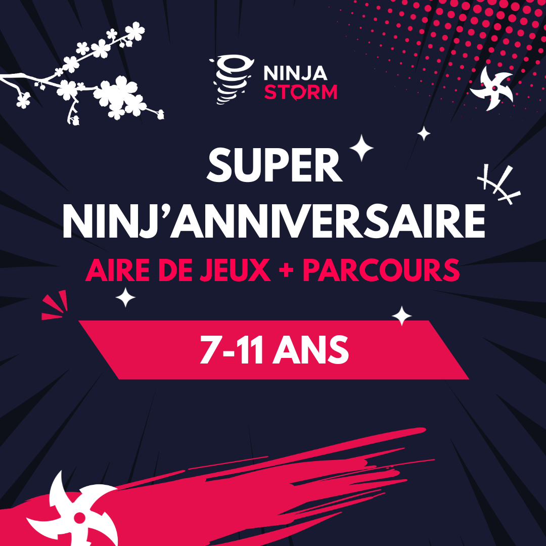 Super Ninj'Anniversaire (Aire De Jeux + Parcours)