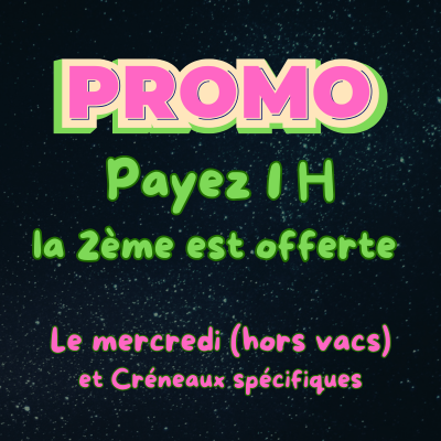 1h Promo du mercredi