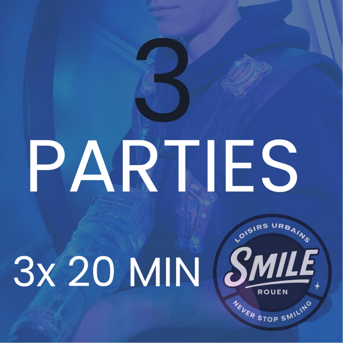 3 Parties de Laser game