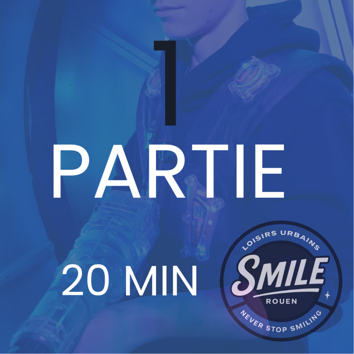 1 partie de Laser game de 20 minutes