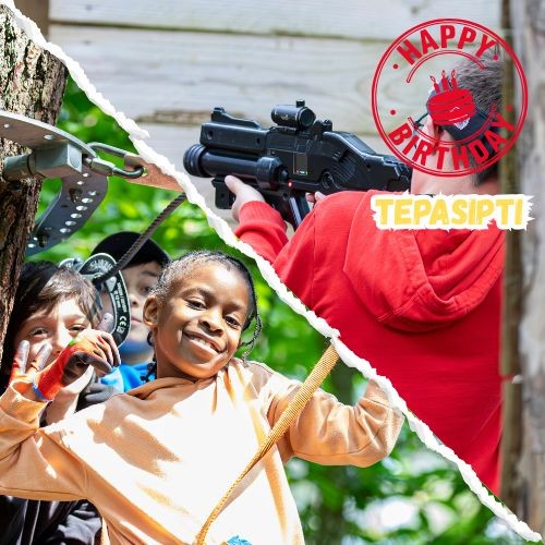 Pack Anniversaire - Accrobranche Tépasipti + Laser Game