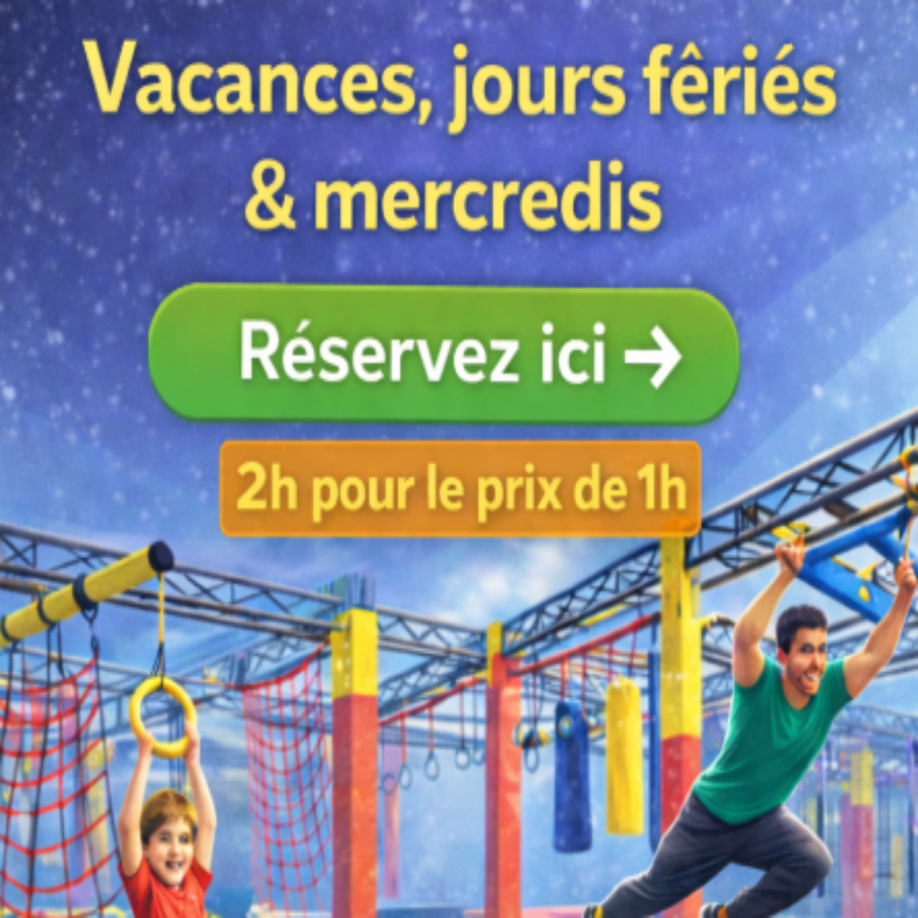 Mercredis / jours fériés / vacances : PROMO 2H pour le prix d'1H