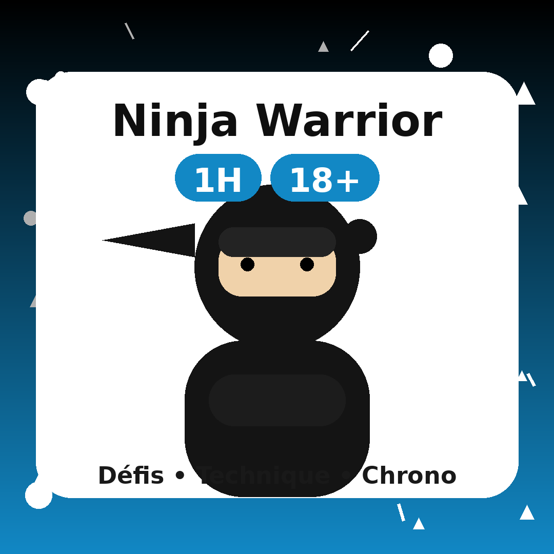 Ninja Warrior 1H (18 ans et plus)