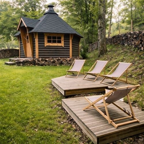 Buffet estival en cabane