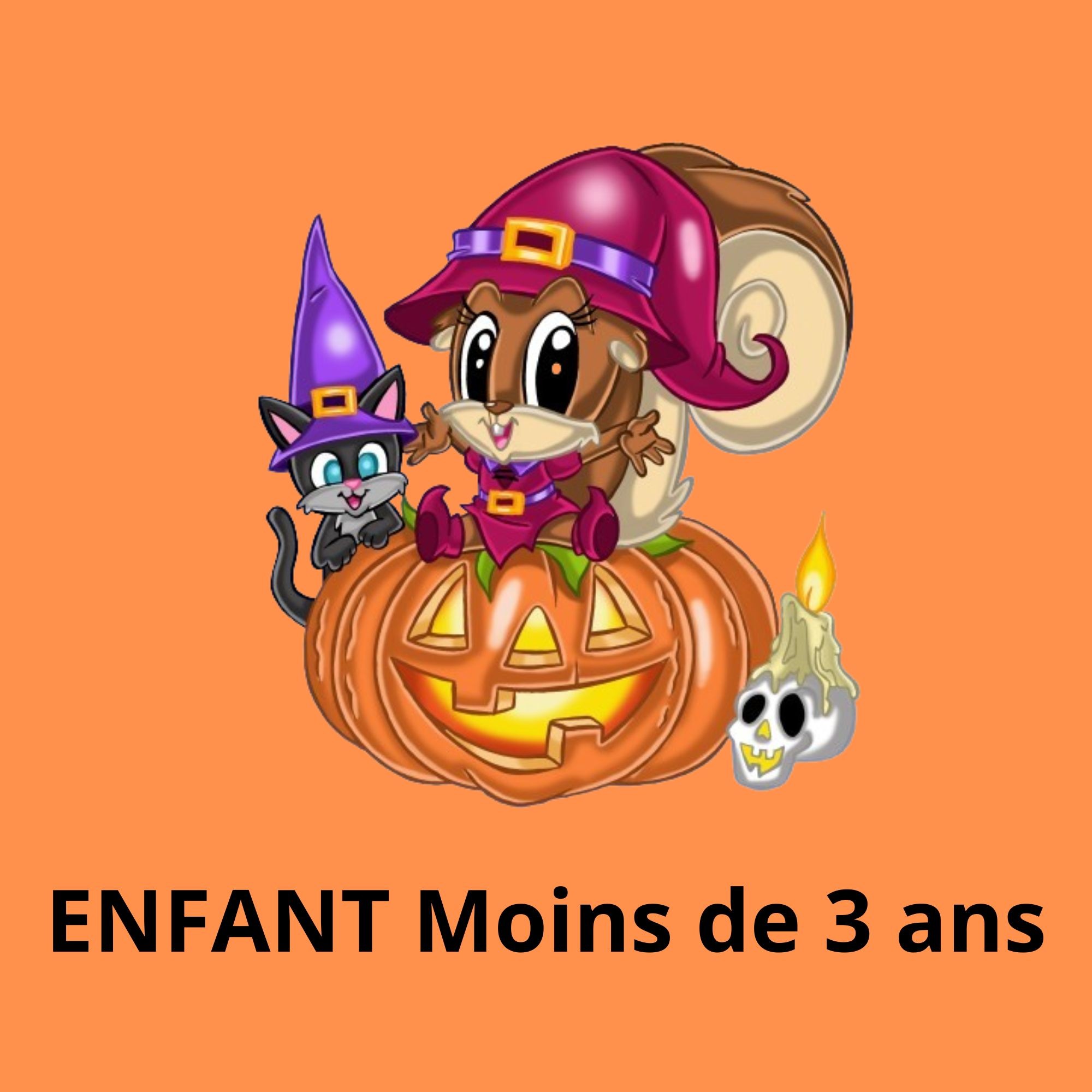 Entrée Halloween enfant Moins de 3 ans