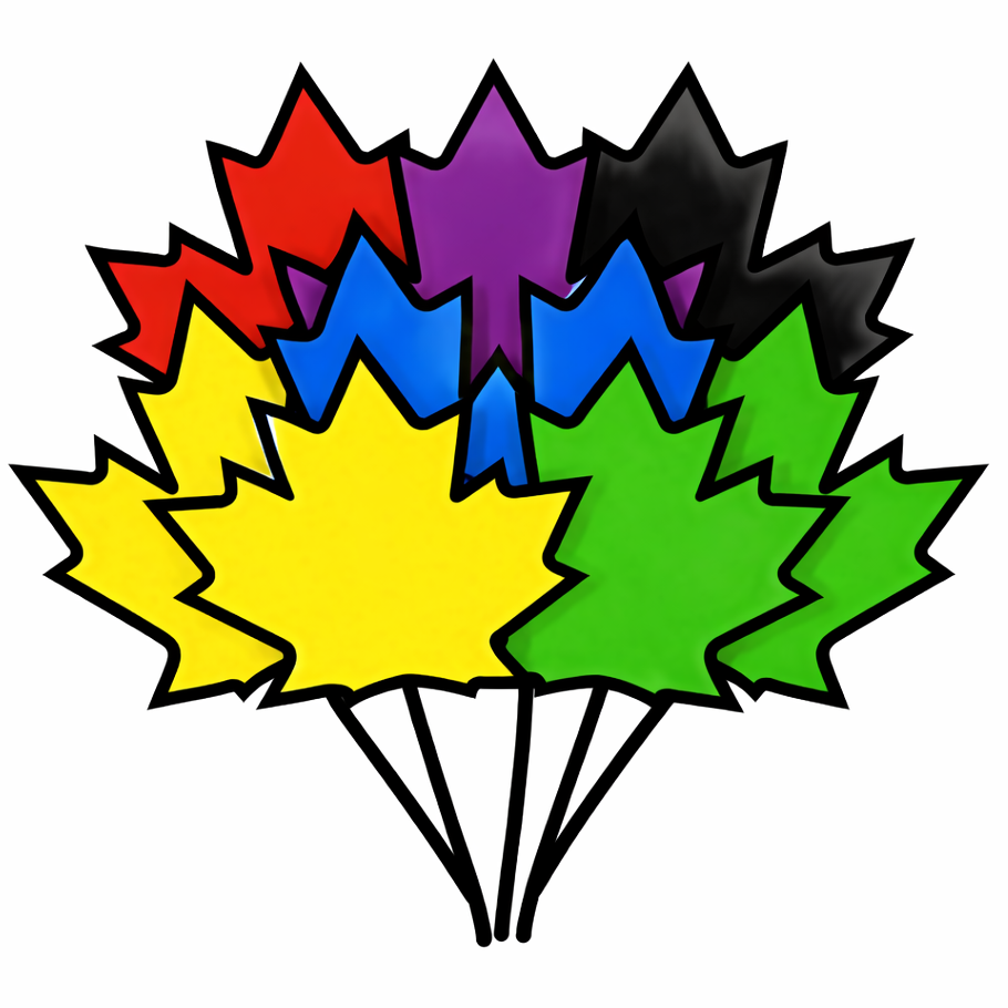 Pass jaune vert bleu violet rouge/noir