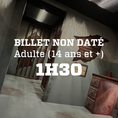 Billet NON DATÉ 1H30 Adulte (14 ans et +)