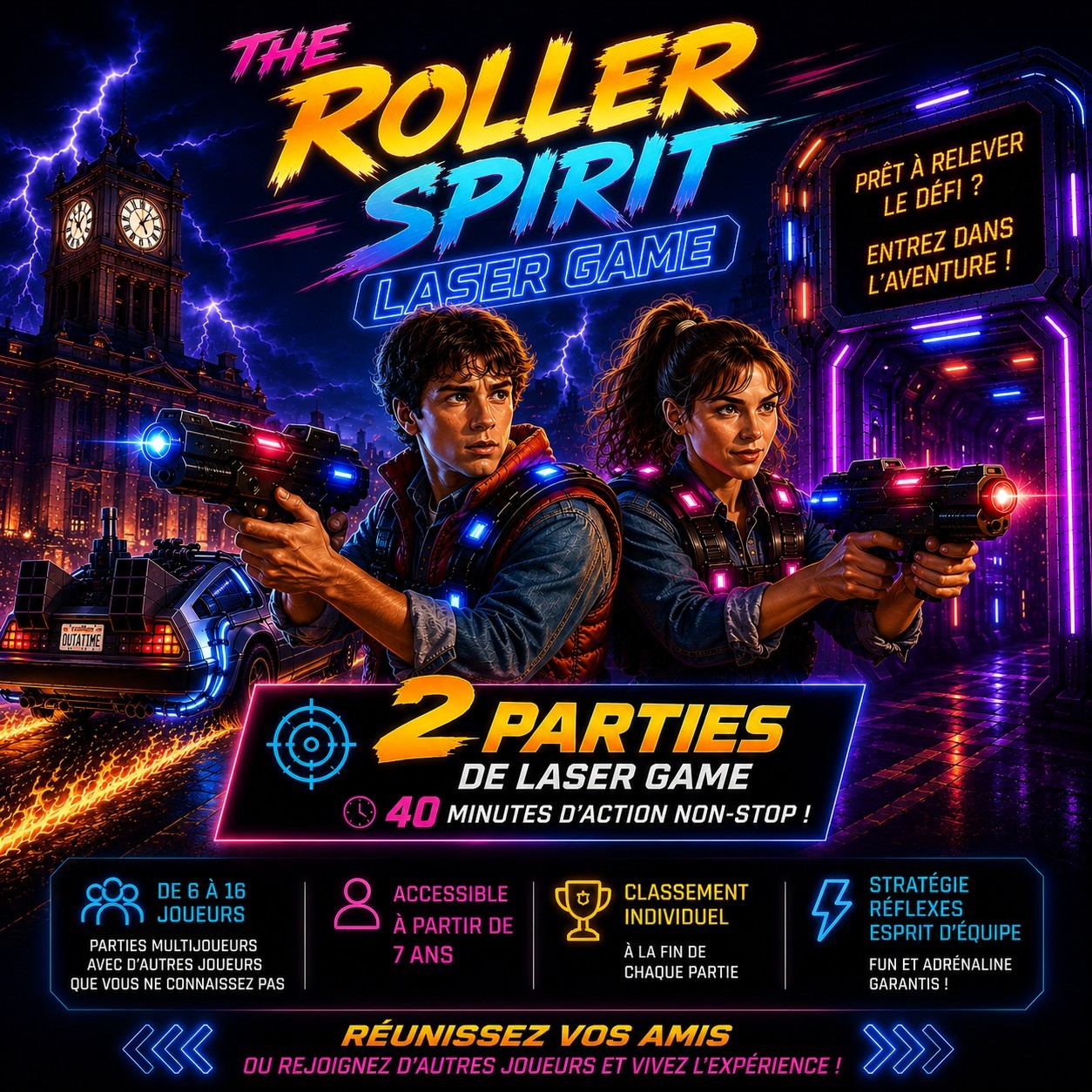 LaserGame 2 parties multi-joueurs