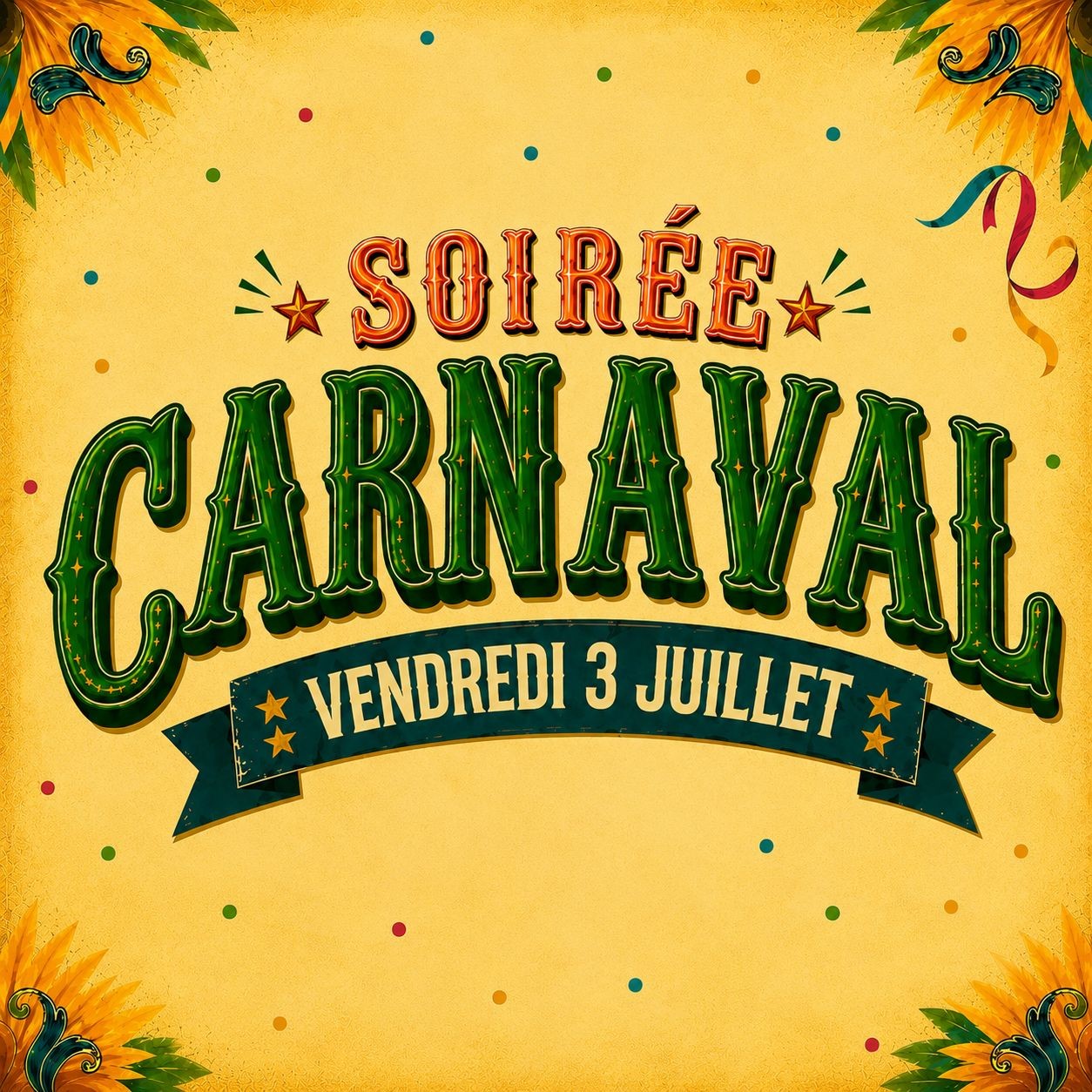 Soirée Carnaval - 1 entrée enfant