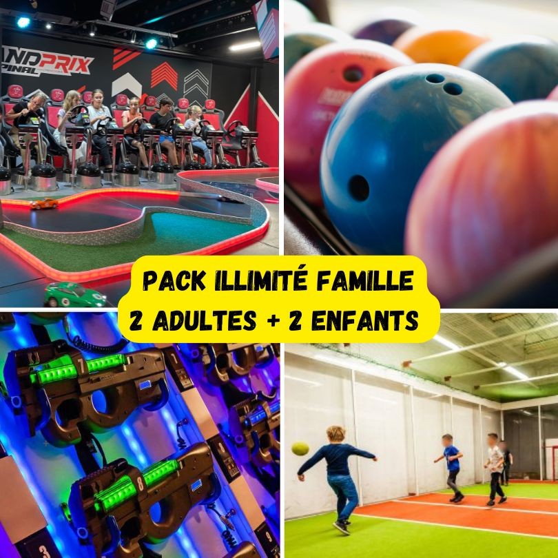 Pack illimité Famille 2 adultes + 2 enfants