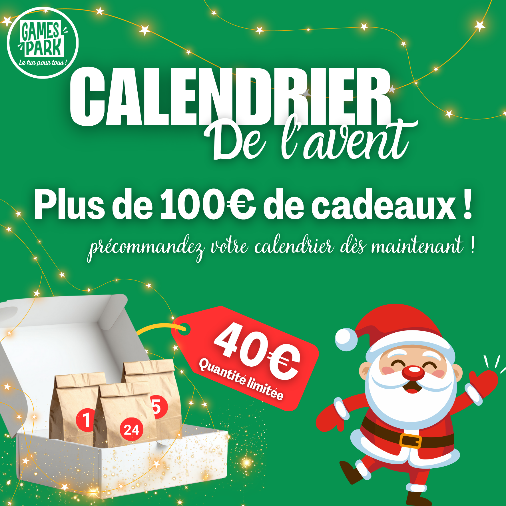 Calendrier de L'avent GAMES PARK !