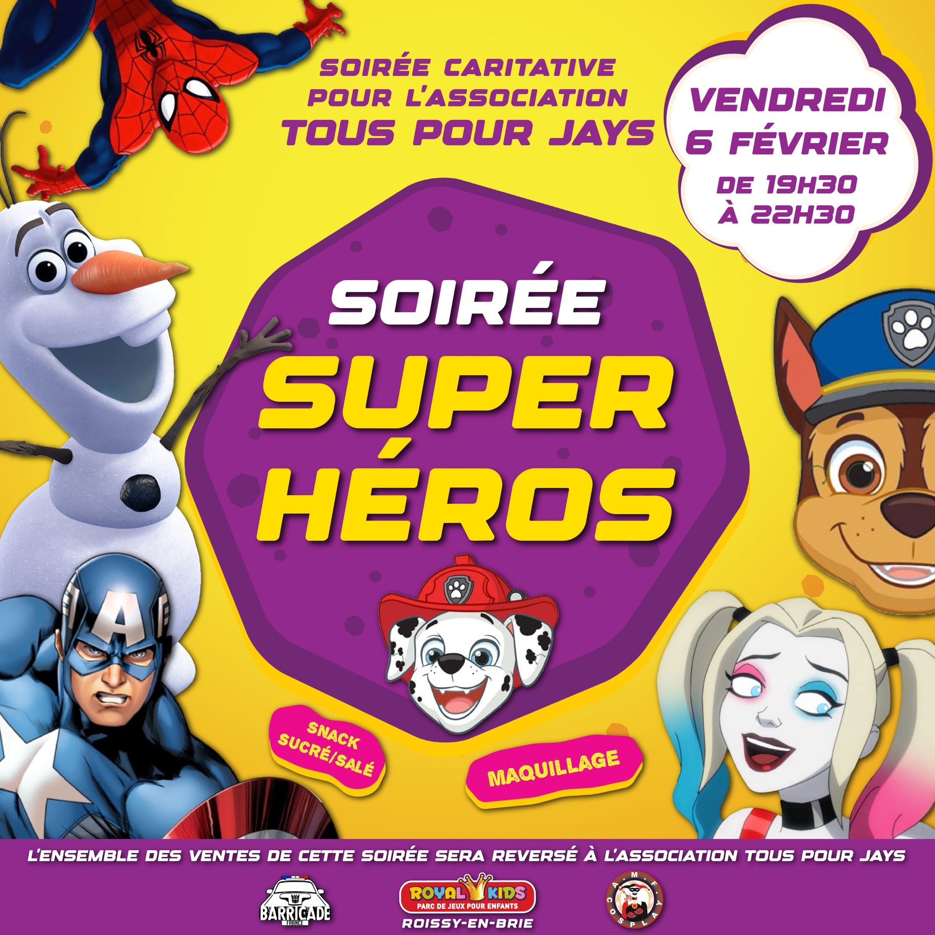 Soirée Super Héros / Vendredi 6 Février 2026 / De 19h30 à 22h30