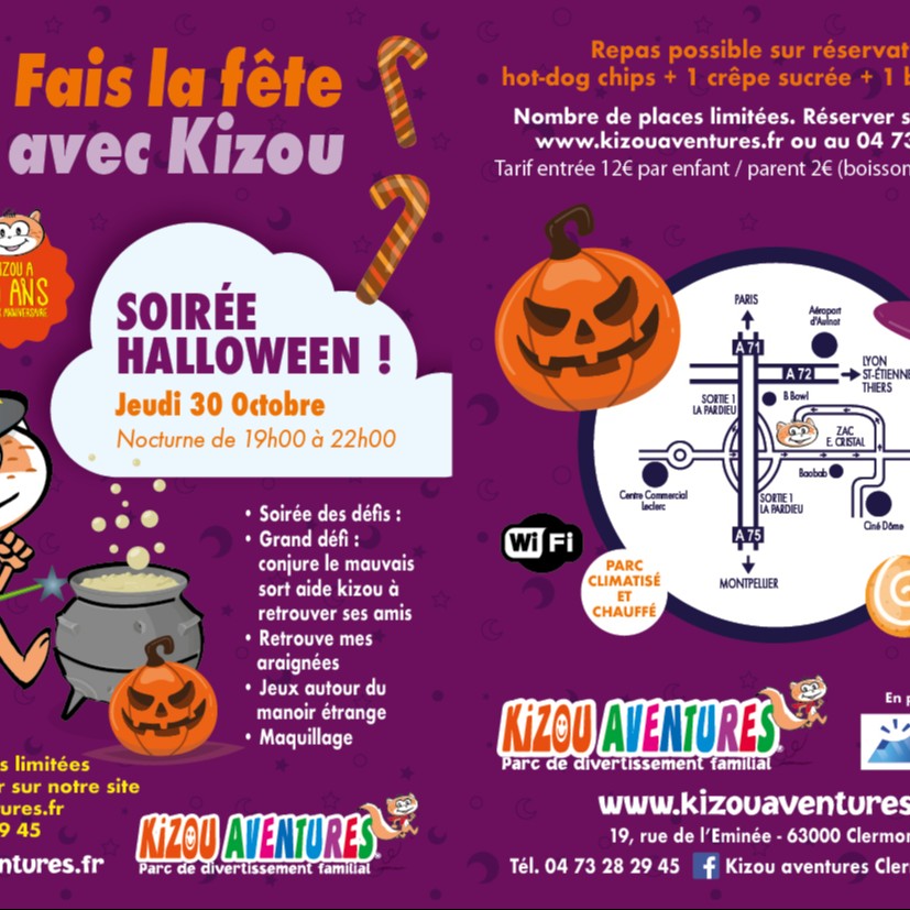 Entrée enfants soirée halloween