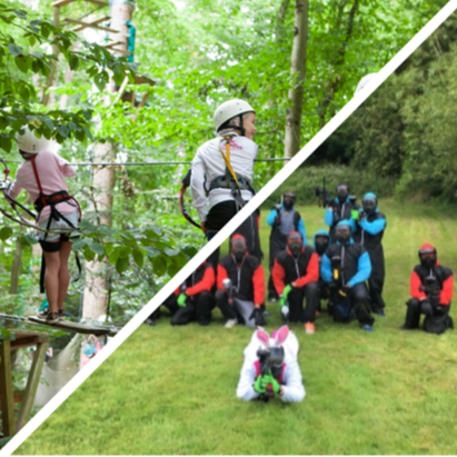 Pack Groupe (+6 pers): Paintball + Accrobranche