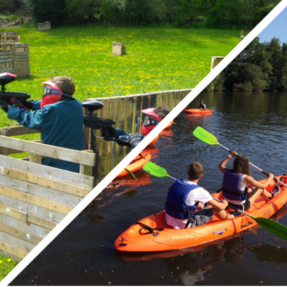 Pack Groupe (+6 pers): Paintball + Kayak
